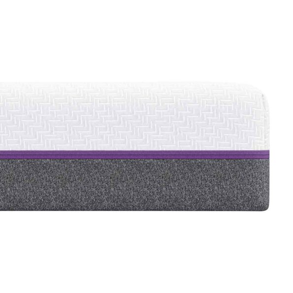 vidaXL Matrac Biela a šedá 200 x 200 cm žakárová tkanina – Obrázok 7