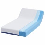 vidaXL Matrac Biela a modrá 90 x 200 cm žakárová tkanina – Obrázok 3