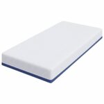 vidaXL Matrac Biela a modrá 90 x 200 cm žakárová tkanina – Obrázok 4