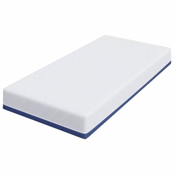 vidaXL Matrac Biela a modrá 90 x 200 cm žakárová tkanina – Obrázok 4