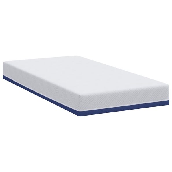 vidaXL Matrac Biela a modrá 90 x 200 cm žakárová tkanina – Obrázok 5