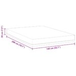 vidaXL Matrac Biela a modrá 140 x 200 cm žakárová tkanina – Obrázok 12