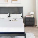 vidaXL Matrac Biela a modrá 140 x 200 cm žakárová tkanina – Obrázok 3