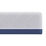 vidaXL Matrac Biela a modrá 140 x 200 cm žakárová tkanina – Obrázok 7