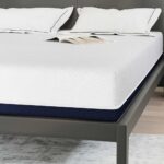 vidaXL Matrac Biela a modrá 140 x 200 cm žakárová tkanina – Obrázok 8