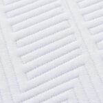 vidaXL Matrace Biela a modrá 100% polyesterová žakárová tkanina – Obrázok 10