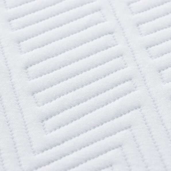 vidaXL Matrace Biela a modrá 100% polyesterová žakárová tkanina – Obrázok 10