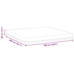 vidaXL Matrac Biela a modrá 180 x 200 cm žakárová tkanina – Obrázok 12