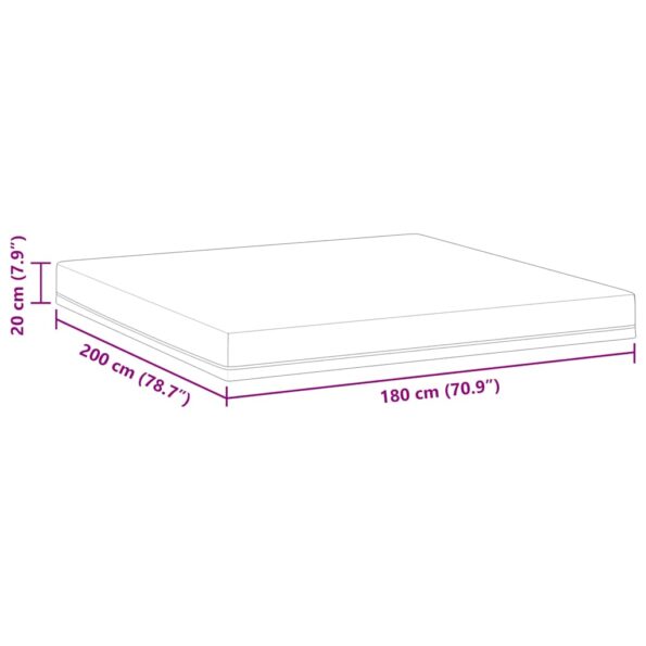 vidaXL Matrac Biela a modrá 180 x 200 cm žakárová tkanina – Obrázok 12