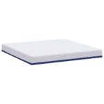 vidaXL Matrac Biela a modrá 180 x 200 cm žakárová tkanina – Obrázok 6