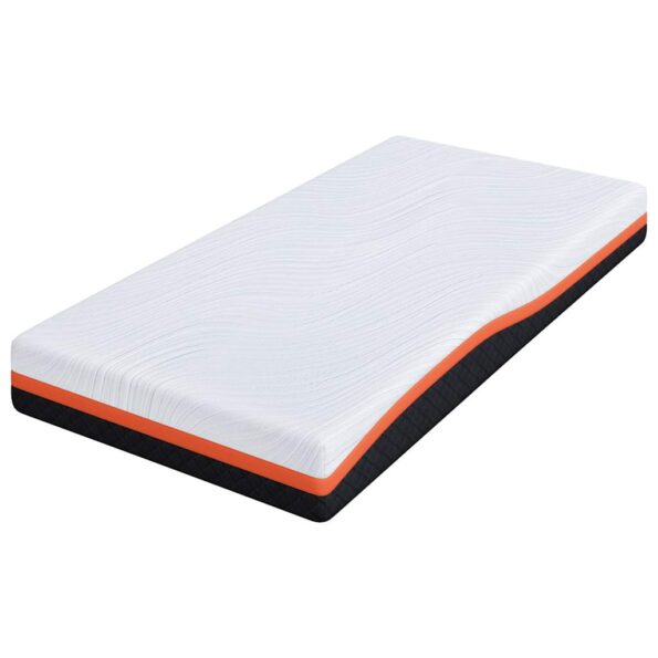 vidaXL Matrac Biela a čierna 100 x 200 cm žakárová tkanina – Obrázok 4