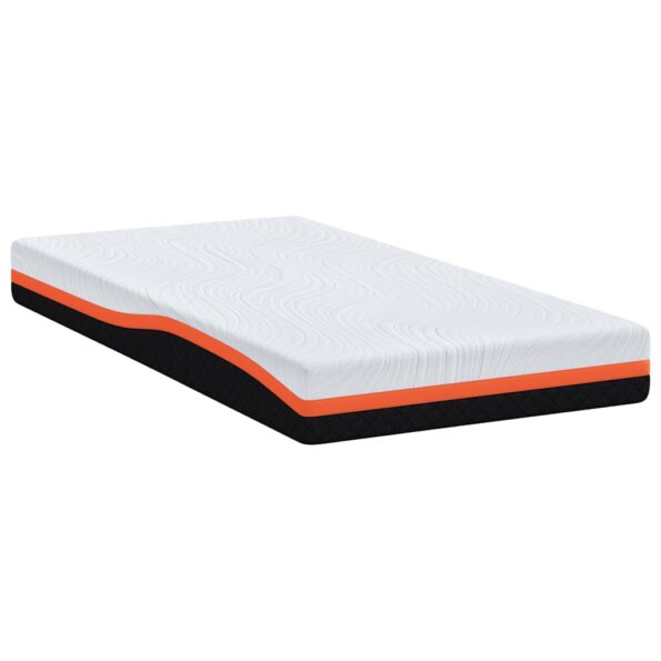 vidaXL Matrac Biela a čierna 100 x 200 cm žakárová tkanina – Obrázok 5