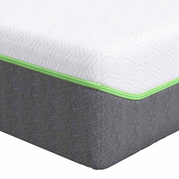 vidaXL Matrac Biela a šedá 80 x 200 cm žakárová tkanina – Obrázok 2