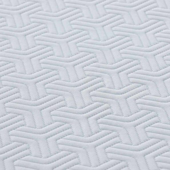 vidaXL Matrace Biela a šedá 100% polyesterová žakárová tkanina – Obrázok 9