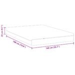 vidaXL Matrace Biela a šedá 100% polyesterová žakárová tkanina – Obrázok 12