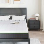 vidaXL Matrace Biela a šedá 100% polyesterová žakárová tkanina – Obrázok 3