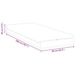 vidaXL Matrace Biela, šedá 90 x 200 cm – Obrázok 11