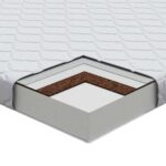 vidaXL Matrace Biela 190 x 140 cm 100% polyesterová tkanina – Obrázok 11