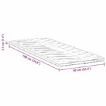 vidaXL Podložky na matrac Biela 90 x 190 cm Polyester bez lepidla – Obrázok 11