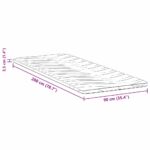 vidaXL Podložky na matrac Biela 90 x 200 cm Polyester bez lepidla – Obrázok 11