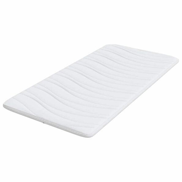 vidaXL Podložky na matrac Biela 90 x 200 cm Polyester bez lepidla – Obrázok 4