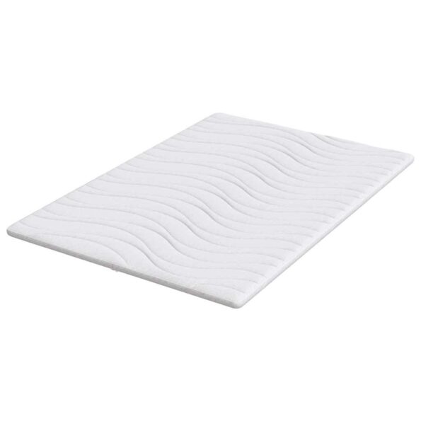 vidaXL Podložky na matrac Biela 160 x 200 cm Polyester bez lepidla – Obrázok 5