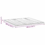 vidaXL Podložky na matrac Biela 200 x 200 cm Polyester bez lepidla – Obrázok 12