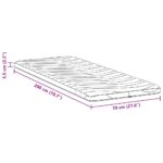 vidaXL Podložky na matrac Biela 70 x 200 cm Polyester bez lepidla – Obrázok 11