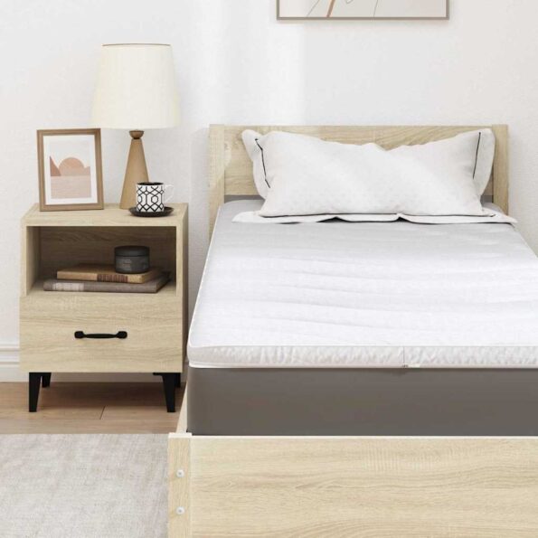 vidaXL Podložky na matrac Biela 70 x 200 cm Polyester bez lepidla – Obrázok 7