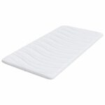 vidaXL Podložky na matrac Biela 90 x 200 cm Polyester bez lepidla – Obrázok 4