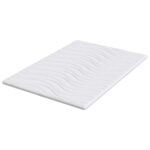 vidaXL Podložky na matrac Biela 160 x 200 cm Polyester bez lepidla – Obrázok 5
