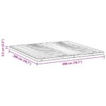 vidaXL Podložky na matrac Biela 200 x 200 cm Polyester bez lepidla – Obrázok 12