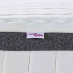 vidaXL Matrace Biela, šedá 100 x 200 cm Pletená látka – Obrázok 8