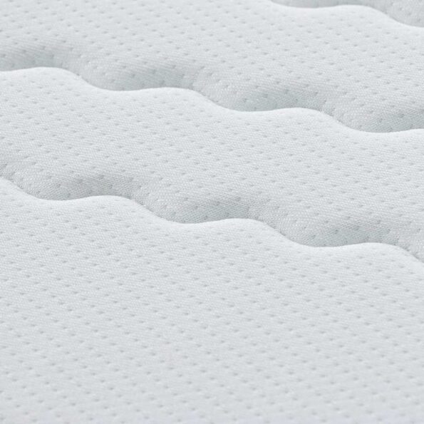 vidaXL Matrace Biela, šedá 100 x 200 cm Pletená látka – Obrázok 9