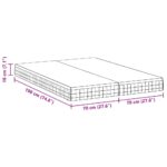 vidaXL Matrace 2 pcs Biela, šedá 70 x 190 cm Pletená látka – Obrázok 12