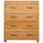 vidaXL Skrinkový so zásuvkou s úložiskom Hnedá Kompozitné drevo – Obrázok 4