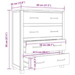 vidaXL Skrinkový so zásuvkou s úložiskom Hnedá Kompozitné drevo – Obrázok 9