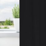 vidaXL Okenice so záclonami 2 pcs Čierna Polyester – Obrázok 8