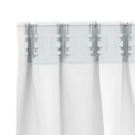 vidaXL Okenice so záclonami 2 pcs Svetlá biela Polyester – Obrázok 4