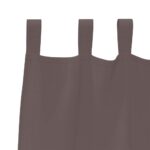 vidaXL Záclony na zatemnenie s krúžkami 2 pcs Tmavohnedá 175 x 140 cm – Obrázok 4