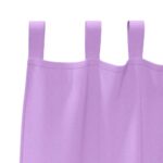 vidaXL Okenice so záclonami 2 pcs Fialová Polyester – Obrázok 4