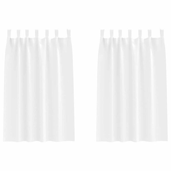 vidaXL Záclony na zatemnenie s krúžkami 2 pcs Čistá biela 175 x 140 cm – Obrázok 2