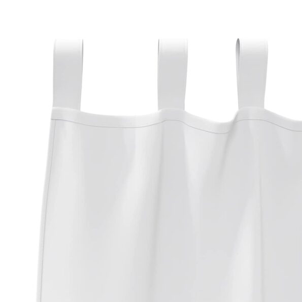 vidaXL Záclony na zatemnenie s krúžkami 2 pcs Čistá biela 175 x 140 cm – Obrázok 4