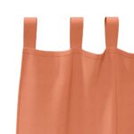 vidaXL Okenice so záclonami 2 pcs Tehlová Polyester – Obrázok 4