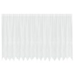 vidaXL Čipková záclona so záclonami Kvetinový Biela 400 x 160 cm Polyester – Obrázok 2