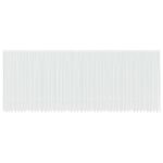 vidaXL Čipková záclona so záclonami Kvetinový Biela 1200 x 280 cm Polyester – Obrázok 2