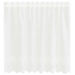 vidaXL Okenice so záclonami Biela 150 x 80 cm Polyester – Obrázok 2