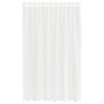vidaXL Okenice so záclonami Biela 150 x 200 cm Polyester – Obrázok 2