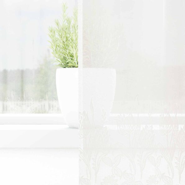 vidaXL Okenice so záclonami Biela 300 x 100 cm Polyester – Obrázok 3