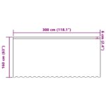 vidaXL Okenice so záclonami Biela 300 x 160 cm Polyester – Obrázok 8